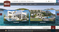 Desktop Screenshot of max-villas.com